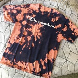 Champion Bleach Tie Dye Shirt